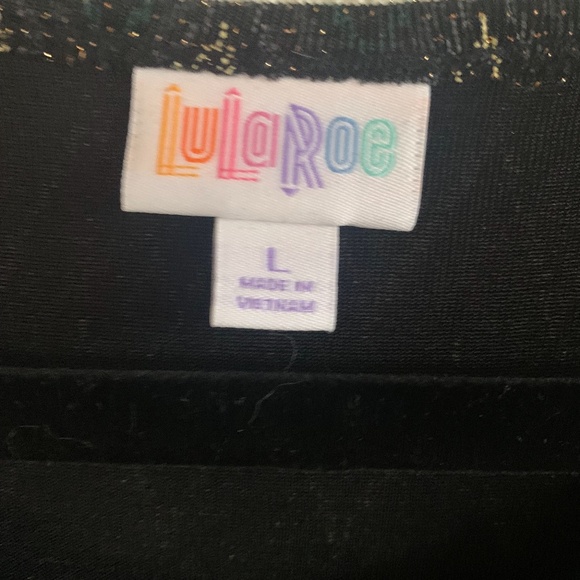 🖤LuLaRoe NWT women’s black dress chevron design w/short sleeves 💫 - Picture 6 of 8